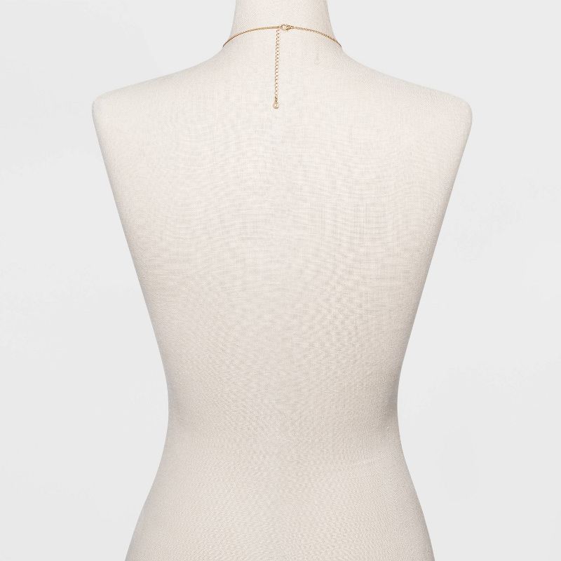 Worn Gold Pendant Necklace - Universal Thread™ Gold