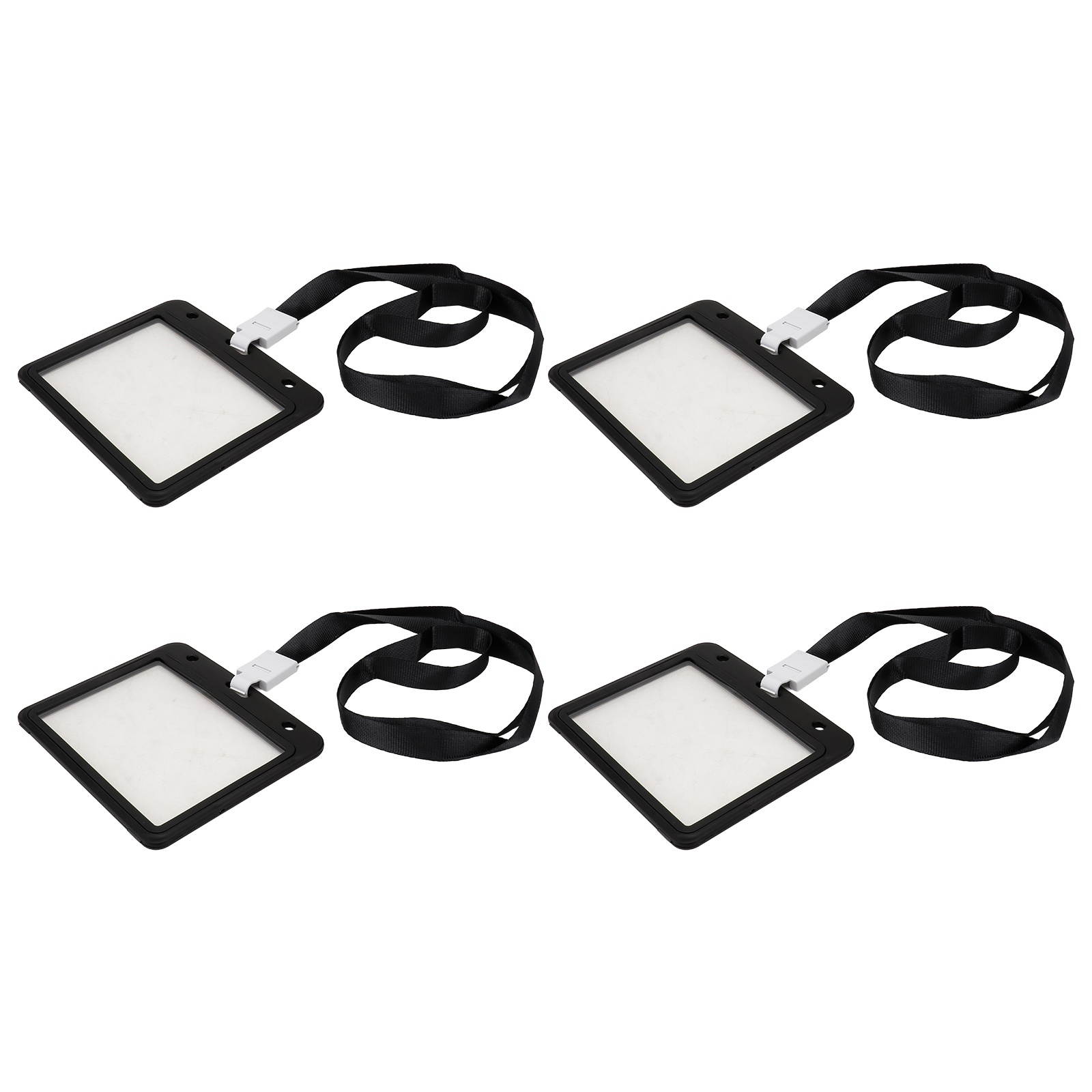 4PCS Work Permit Protective Cover Transparent Vaccine Card Cover Multi-purpose Card Protective Cover for Students Staff