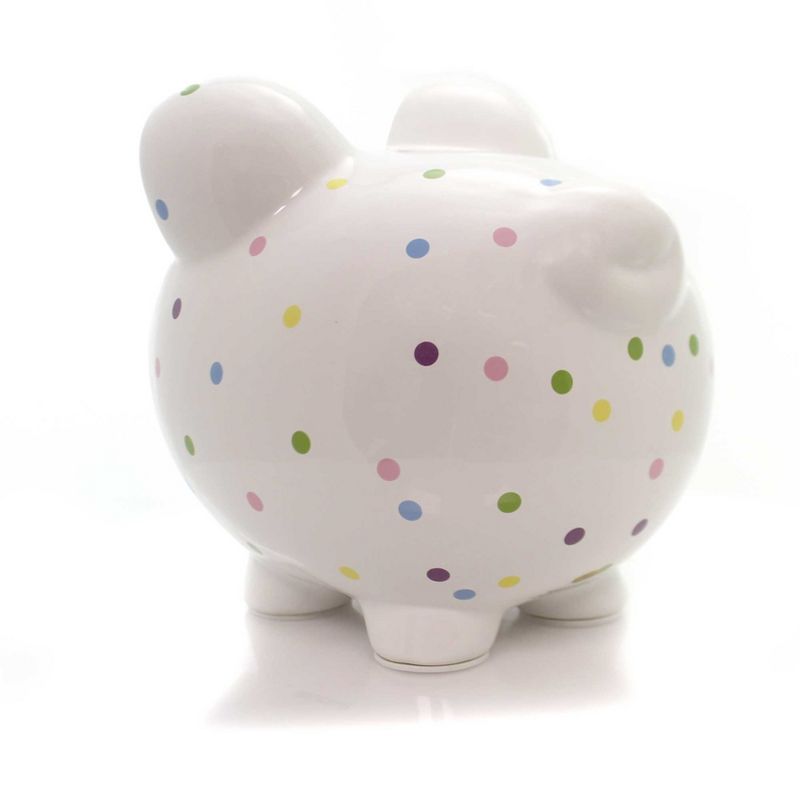 Bank 7.75" Confetti Piggy Polka Dots  -  Decorative Banks