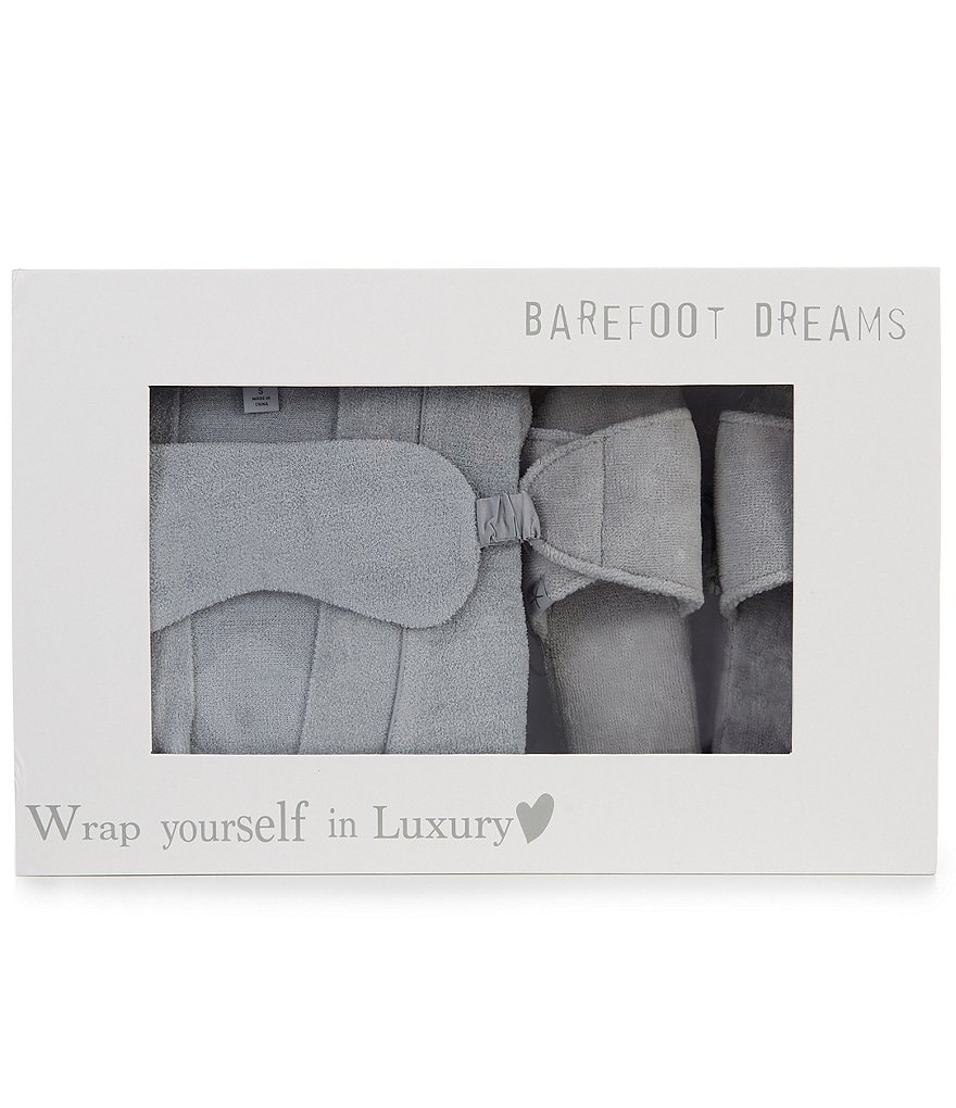 Little Giraffe Luxe Satin Snow Leopard Wrap Robe