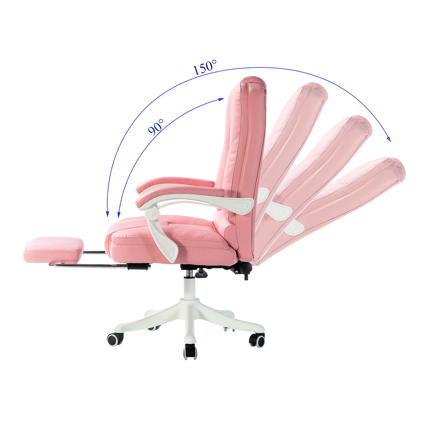 Jayden Creation Blanco Adjustable Height Ergonomic Gaming Chair with Swivel for Office Room