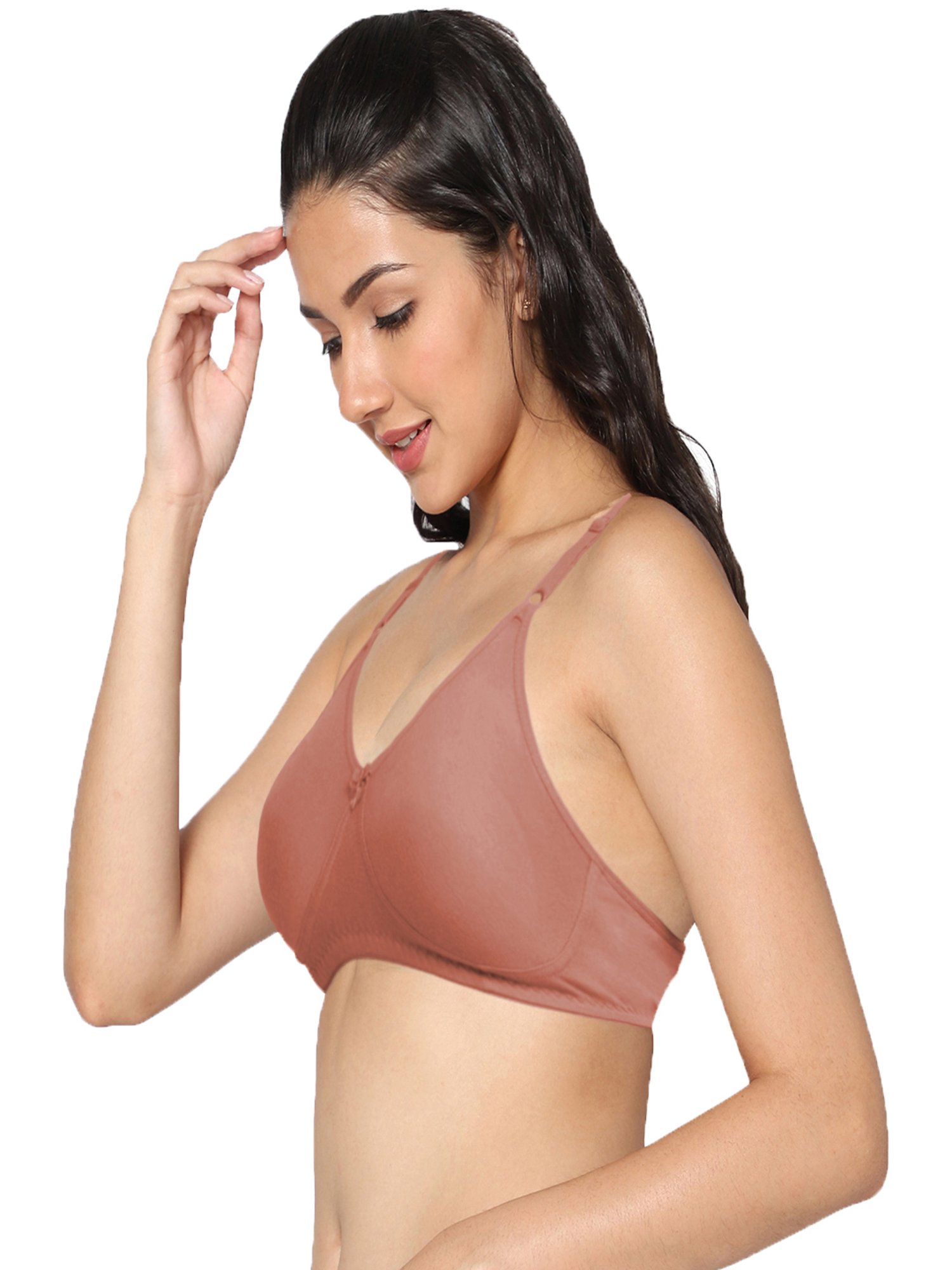 IN CARE Beige Non-Wired Full Coverage Push-Up Bra