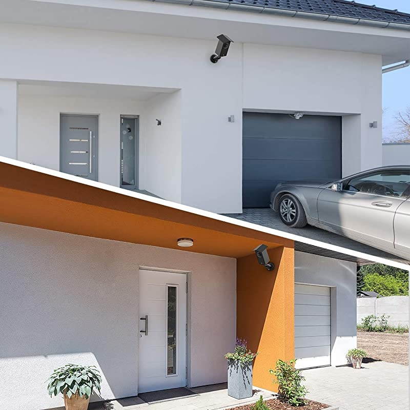 Real Water Resistant Protective Case + Metal Wall Mount Bracket for Wyze cam pan,Suitable for Indoor and Outdoor Use,Mounting Kit(Black)