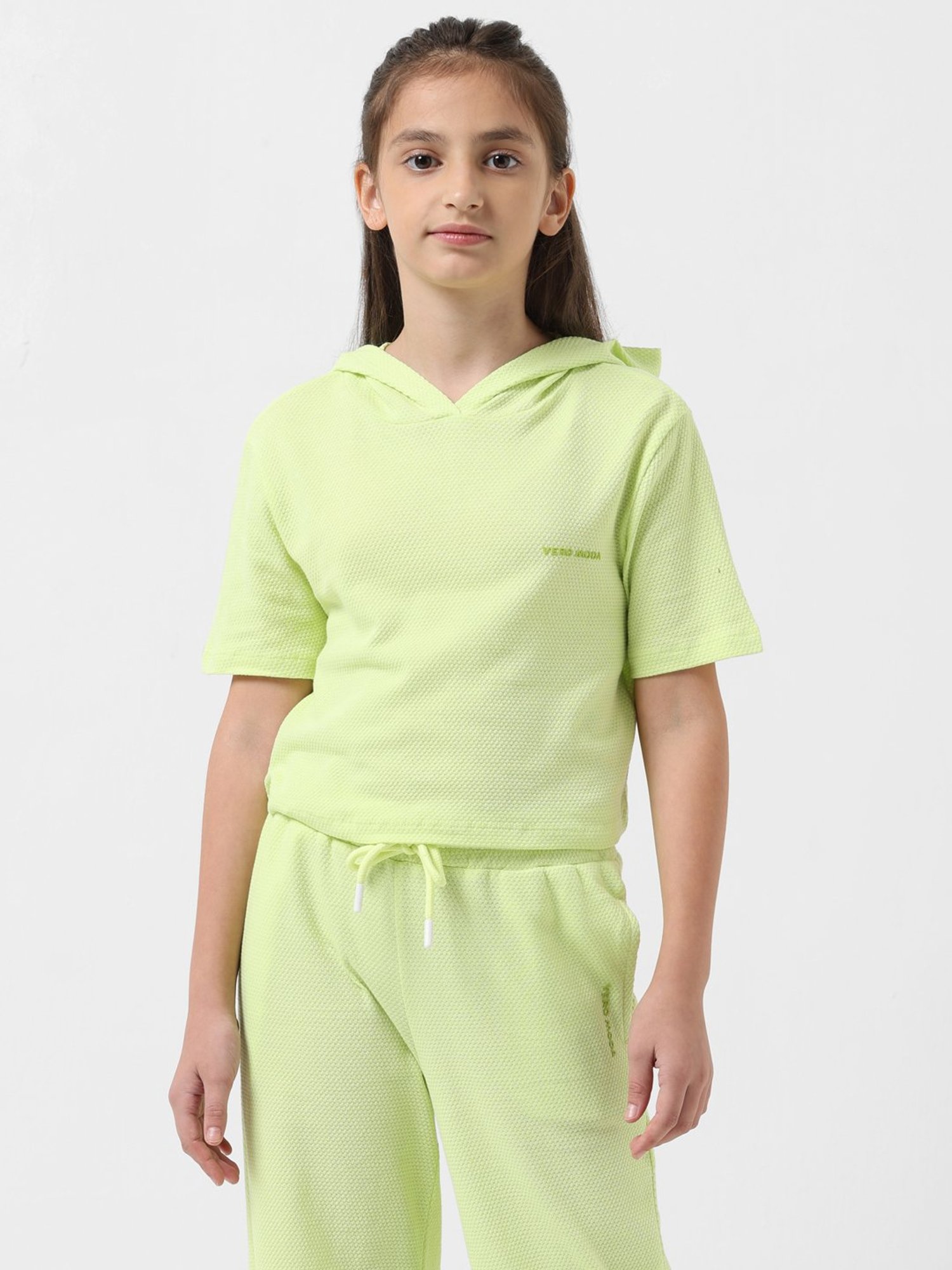 VERO MODA GIRL Green Solid Top