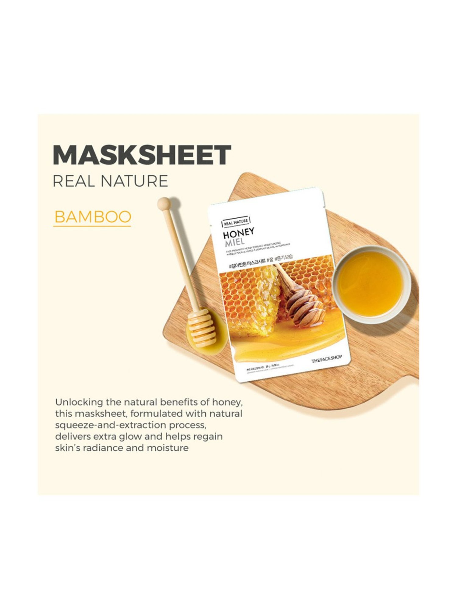 The Face Shop Real Nature Glowing Bride Masksheet Combo Set of 10