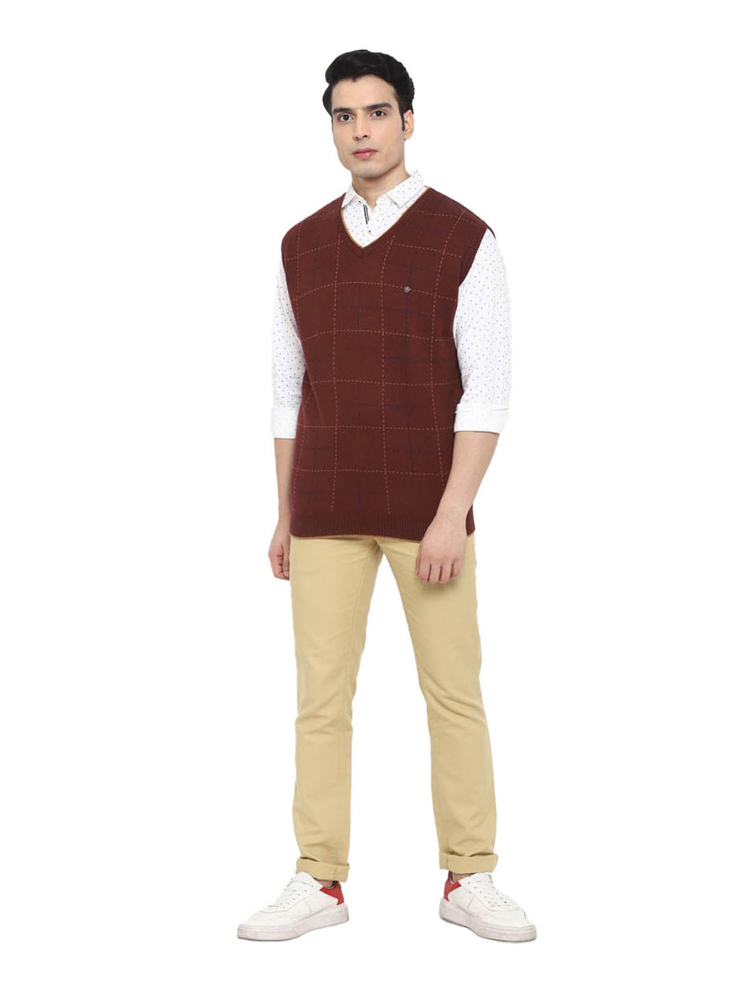 Turtle Brown Checks Pullover