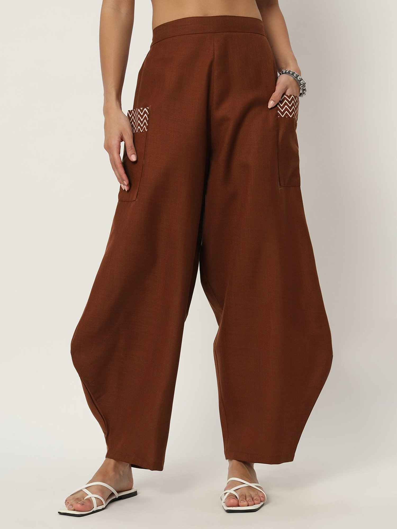 9rasa Brown Cotton Pants