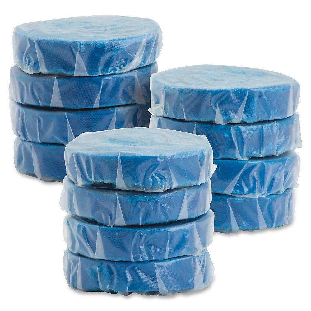 Genuine Joe Toss Blocks w/Blue Dye Non-Para 12/BX Cherry Scent/Blue 58333