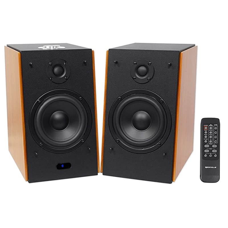 HD5 Pair Powered Bookshelf Speakers Bluetooth Monitor Speaker System 5 inch