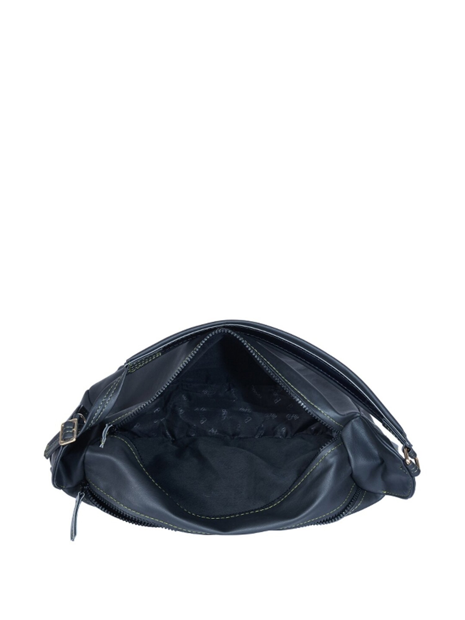 Baggit Tacker Auplin Black Solid Medium Handbag