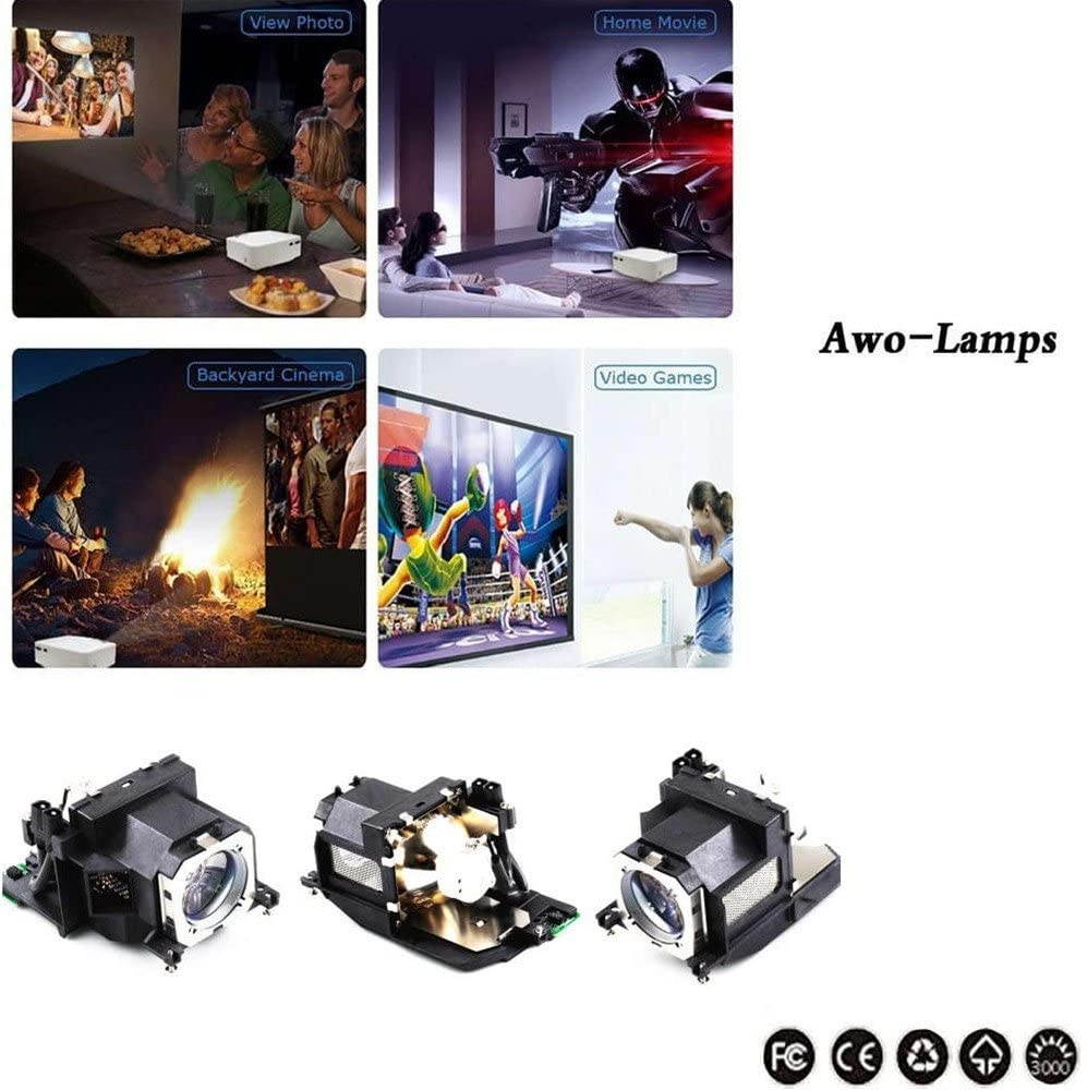 AWO ET-LAV200 Premium Replacement Lamp Bulb with Housing for PANASONIC PT-VW435N,PT-VW430,PT-VW431D,PT-VW440,PT-VX505N,PT-VX500,PT-VX510