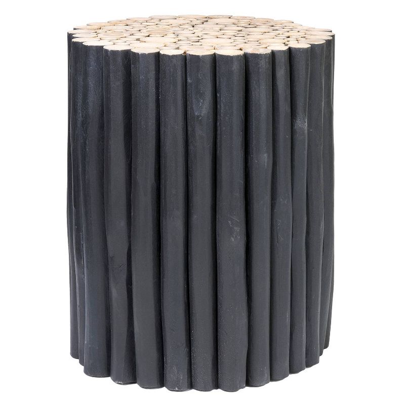Maryann Teak End Table Black - East At Main
