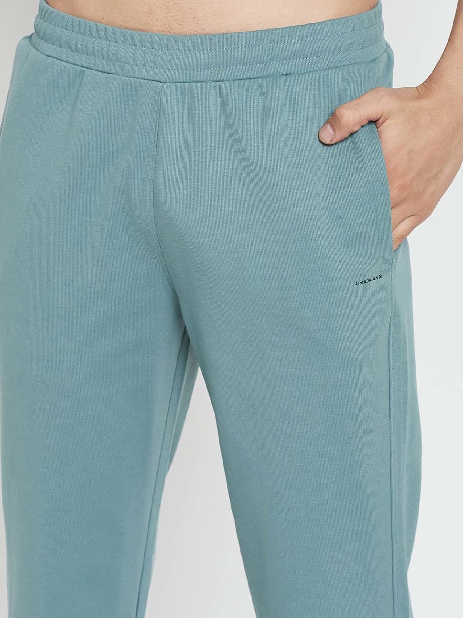 Okane Dusty Green Regular Fit Printed Sweatshirt & Trackpants Set