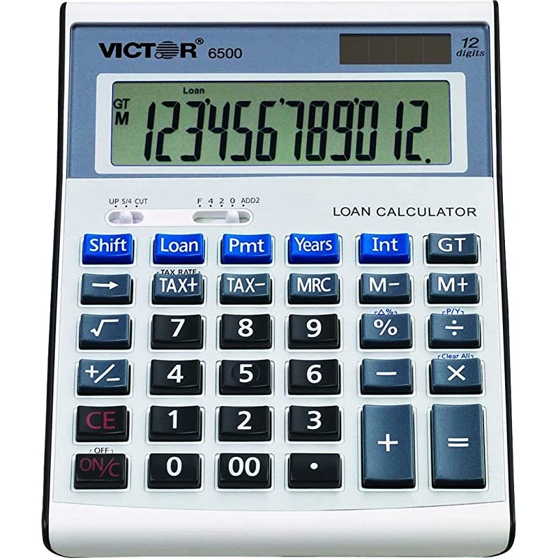 6500 12 Digit Executive Desktop Financial Calculator with Loan Wizard (2-Pack)