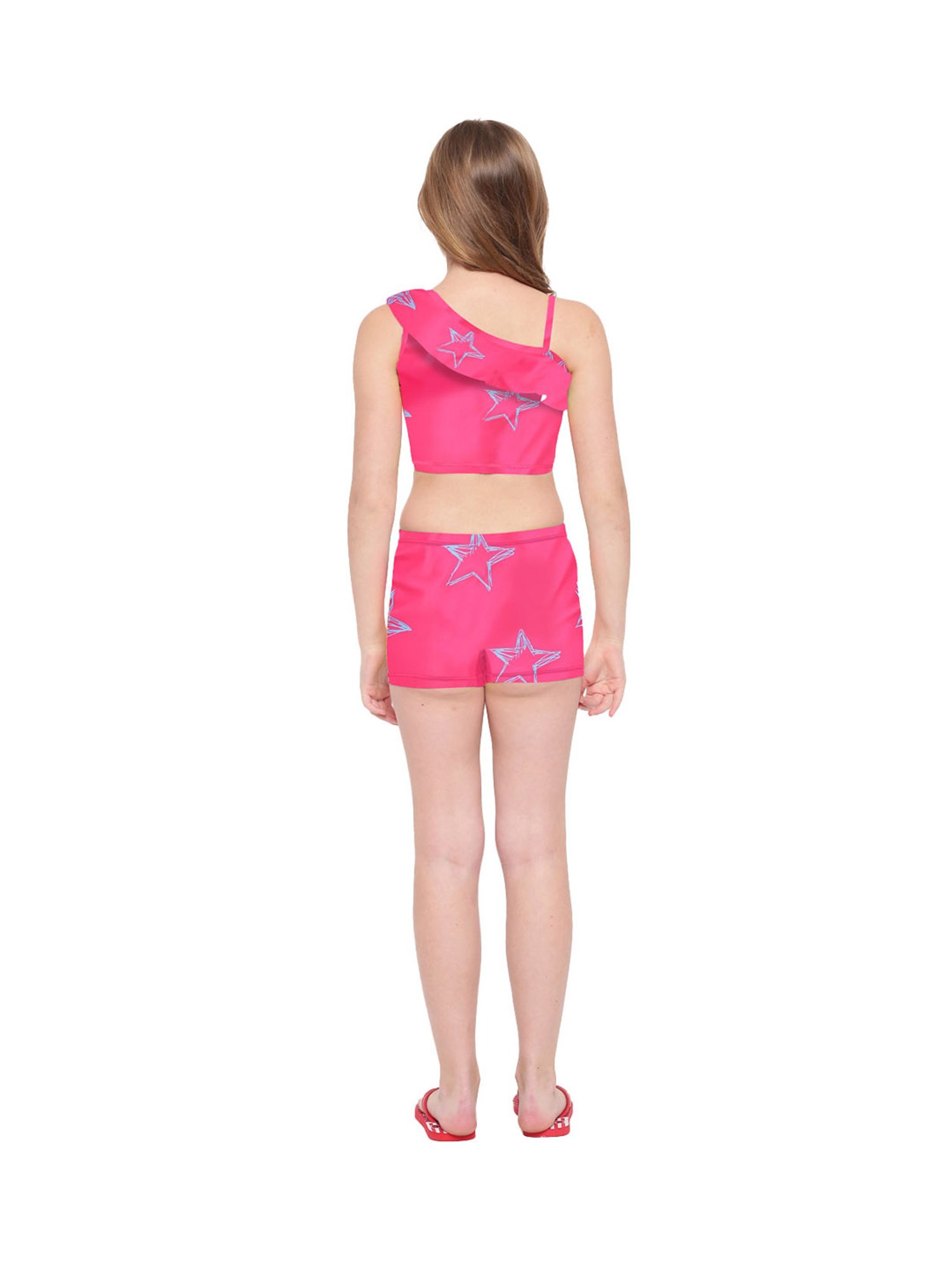 IO Kids Pink Printed Top with Shorts