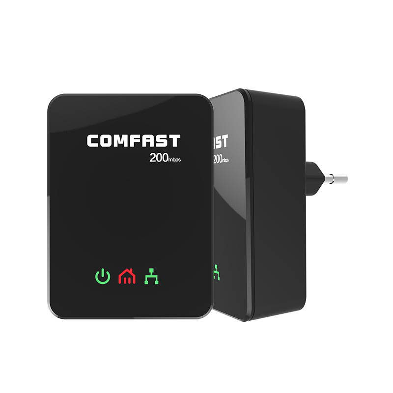 200Mbps Powerline Wireless Ethernet Adapter COMFAST CF-WP200M PLC HomePlug Network Adapter a pair
