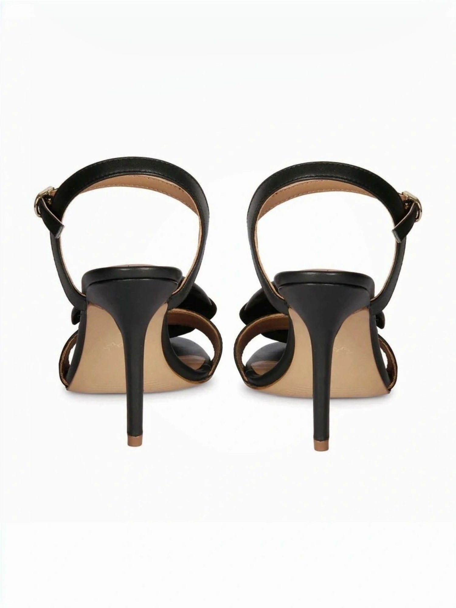 Saint G Women's Veronique Black Ankle Strap Stilettos