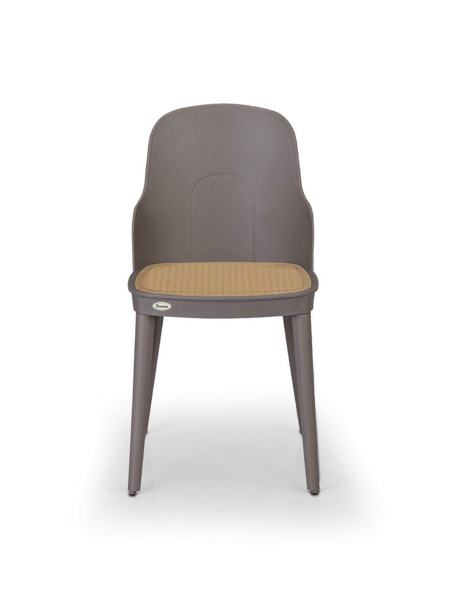 Durian Grady Warm Grey Plastic Dining Chair