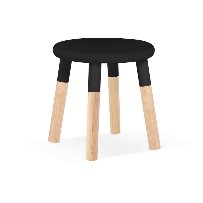 Set of 2 Peewee Wood Veneer Kids' Chairs Maple/Black - Nico & Yeye