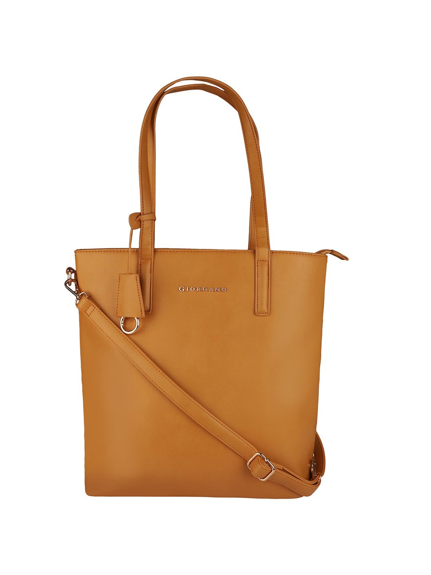 Giordano Orange Solid Shoulder Handbag