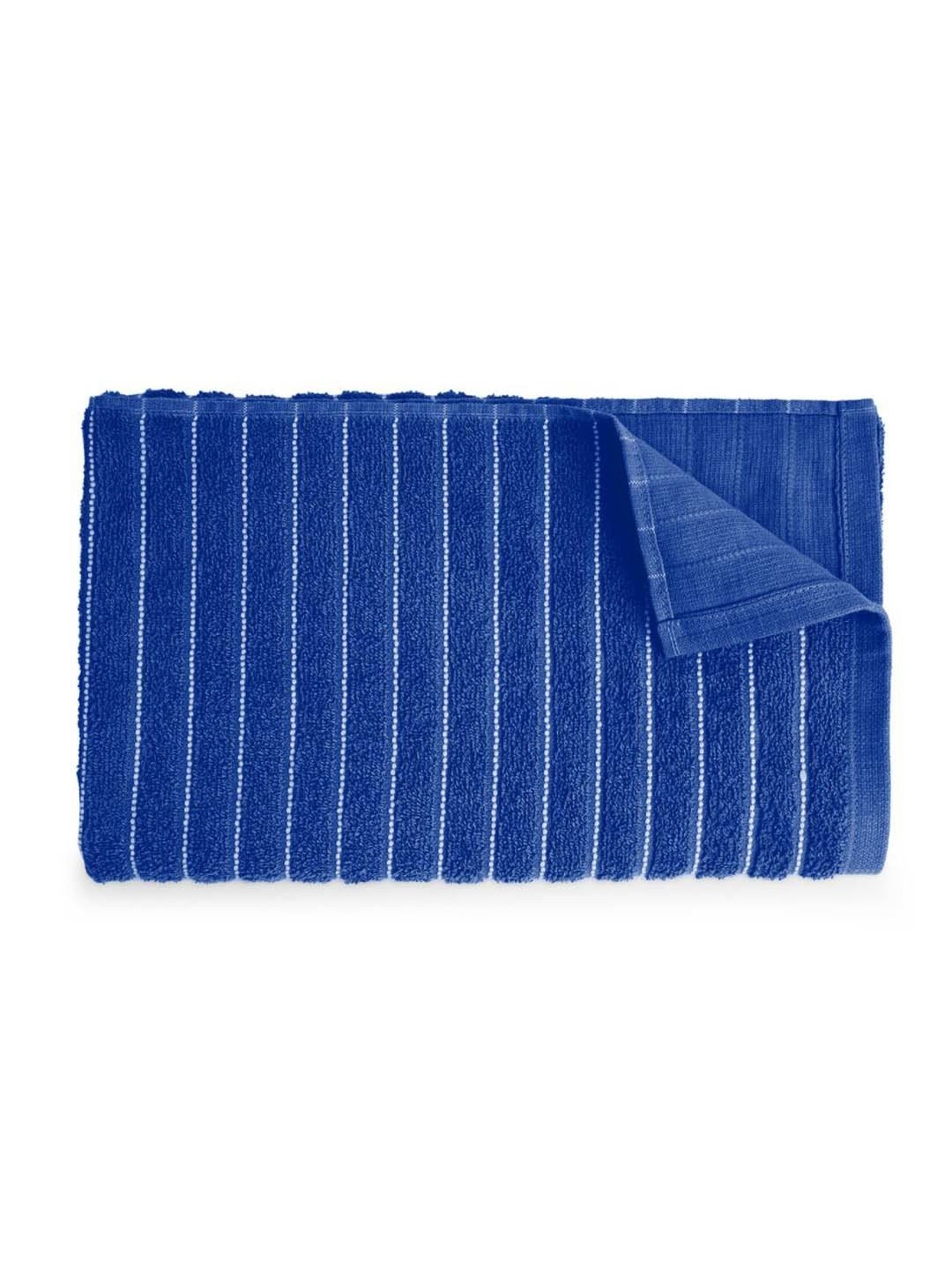 Welspun 2-In-1 Navy Cotton 250 GSM Bath Towel