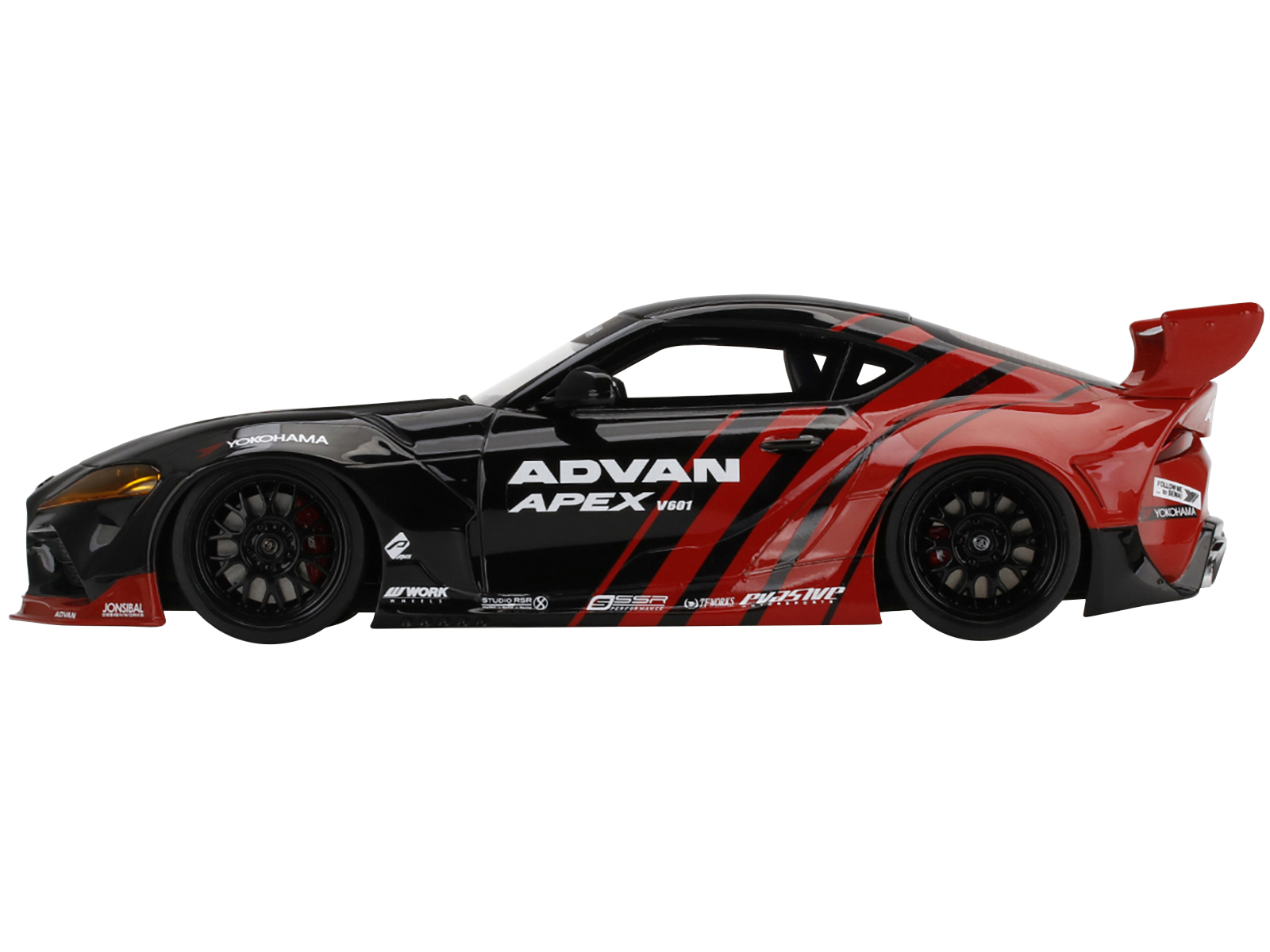 Toyota Pandem GR Supra V1.0 "Advan" Livery SEMA (2019) 1/18 Model Car by Top Speed
