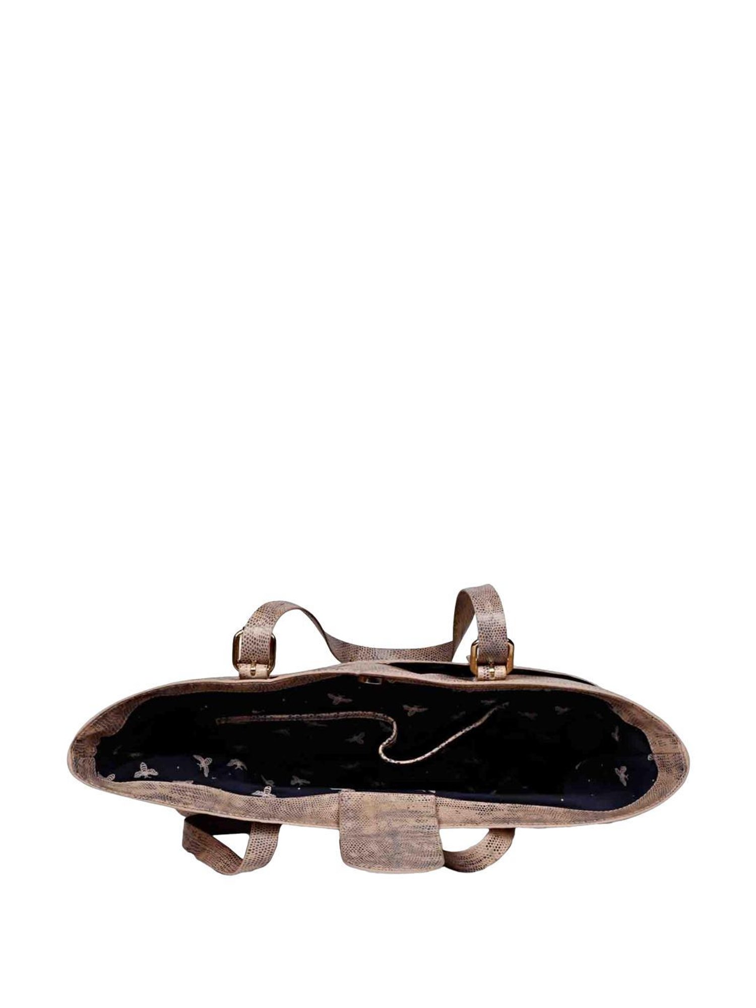 Favore Peach Textured Medium Tote Handbag