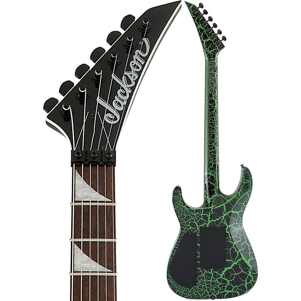 Jackson Soloist SLX Crackle Electric Guitar Green Crackle