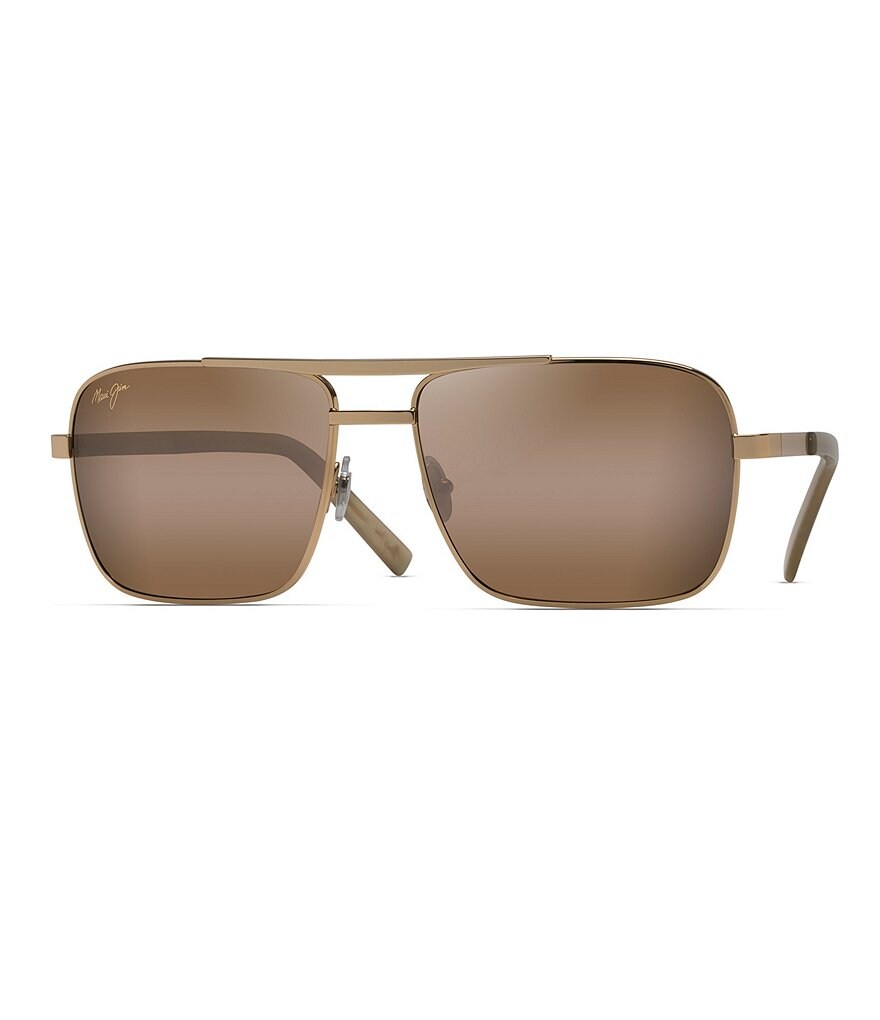 Maui Jim Compass PolarizedPlus2&reg; Aviator 59.5mm Sunglasses