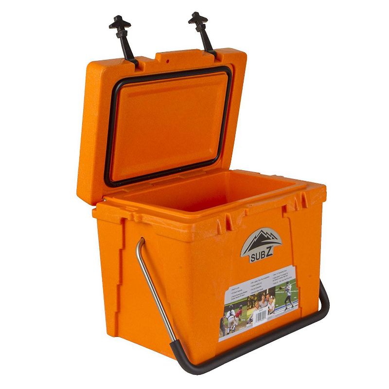 Nash Sub Z 23 Quart Heavy Duty Outdoor Portable Camping Sports Cooler, Orange