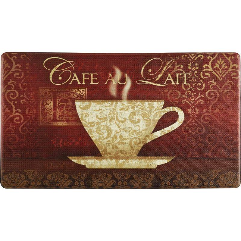 Home Dynamix 19" x 35" New Coffee Kitchen Mat Red