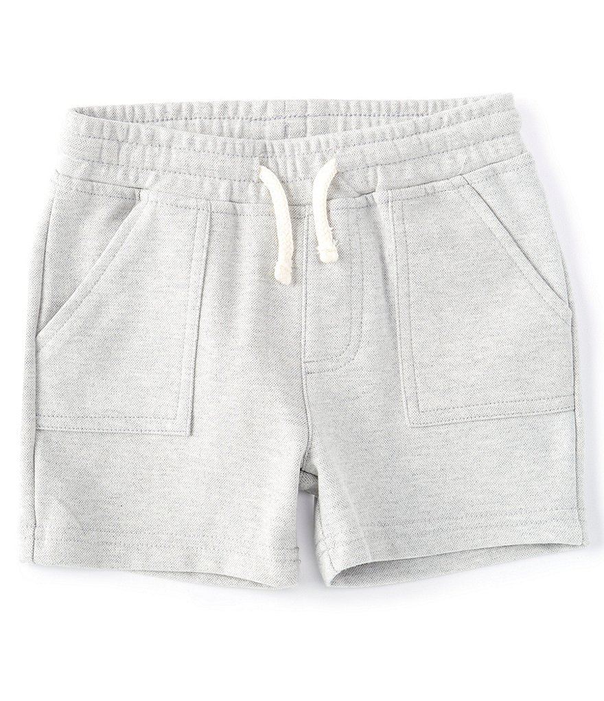First Wave Baby Boys 12-24 Months Pique Solid Pull-On Shorts