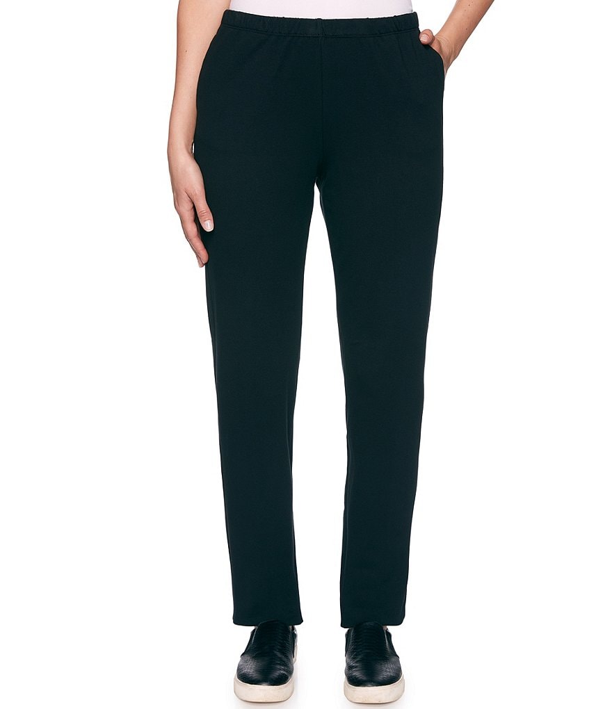 Ruby Rd. Petites Pull-On Stretch French Terry Pants