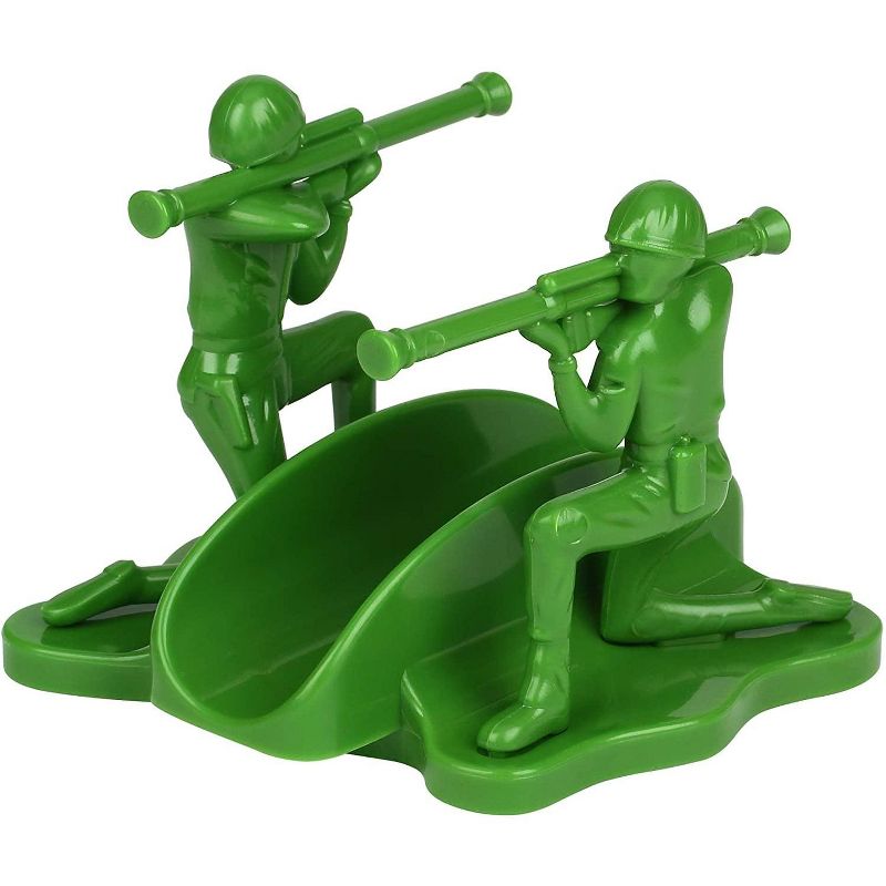 Funwares Liberty Sculpted Little Green Army Men Taco & Snack Holder