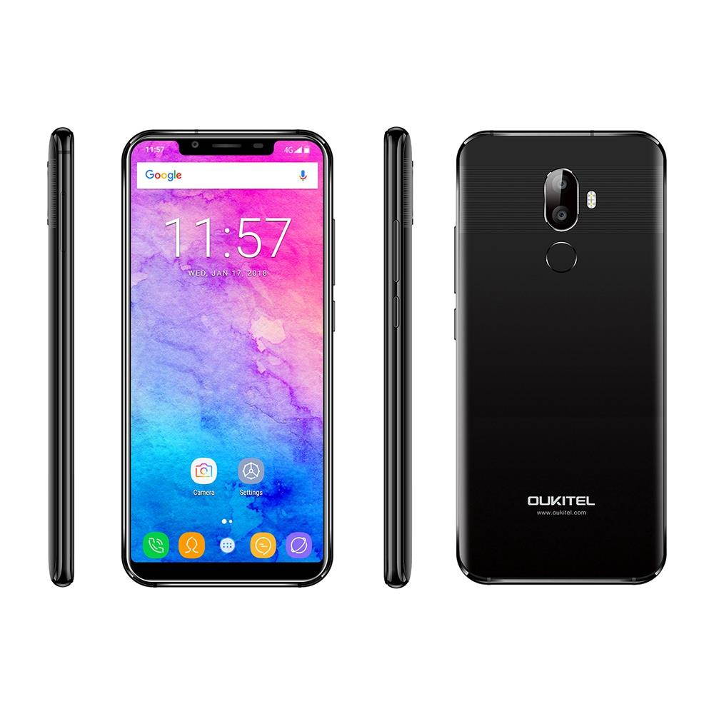 OUKITEL U18 4G Phablet 5.85 inch Android 7.0 MTK6750T Octa Core 1.5GHz 4GB RAM 64GB ROM 4000mAh Battery Dual Rear Cameras Fingerprint Recognition