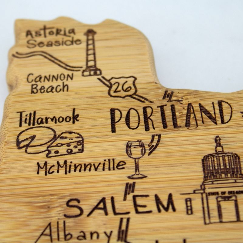 Totally Bamboo Destination Oregon Serving and Cutting Board