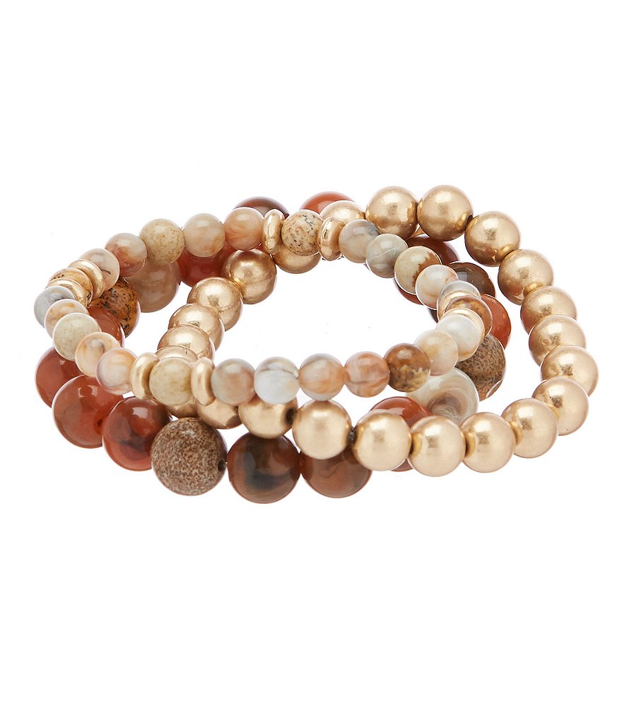 Southern Living Beaded Stretch Bracelet Set