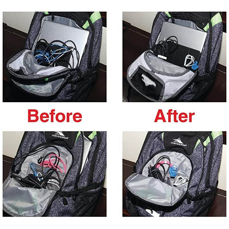 Cable Ties 12 x 8 for Cable Management and Organizing Cords 30 Pack Bundled with 2 Bonus Cinch Straps Purple