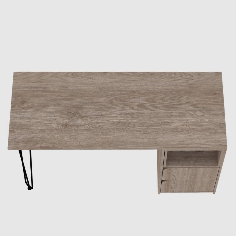 Aster 2 Drawer Desk Aged Oak - RST Brands