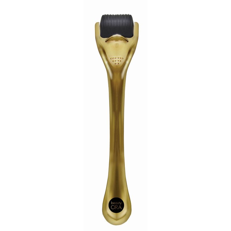 Beauty ORA Facial Microneedle Roller System - Gold Handle/Black Head - 0.25mm