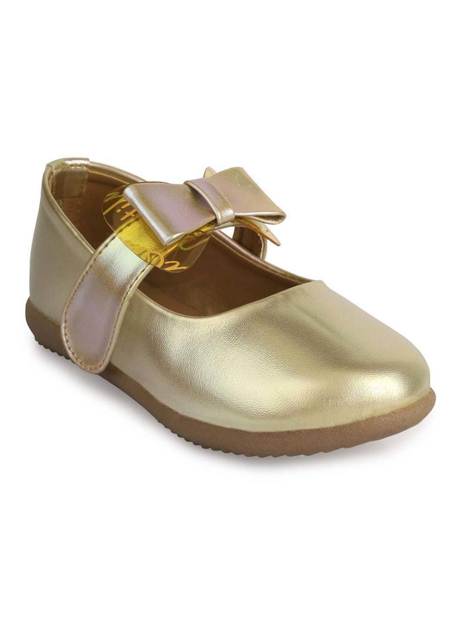 Minesole Kids Golden Mary Jane Shoes