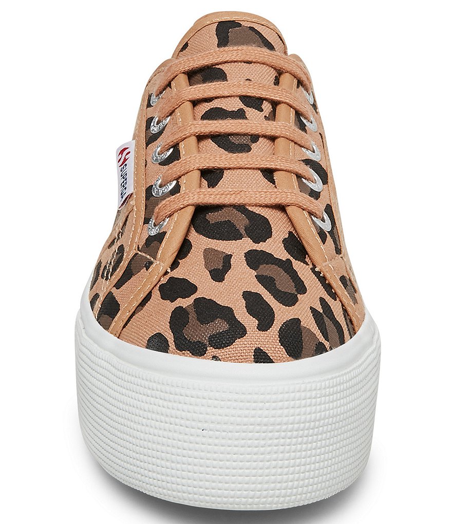 Superga Women's 2790 COTW Leopard Print Platform Sneakers