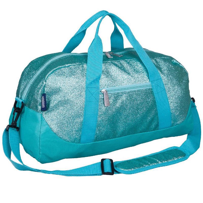 Wildkin Blue Glitter Overnighter Duffel Bag