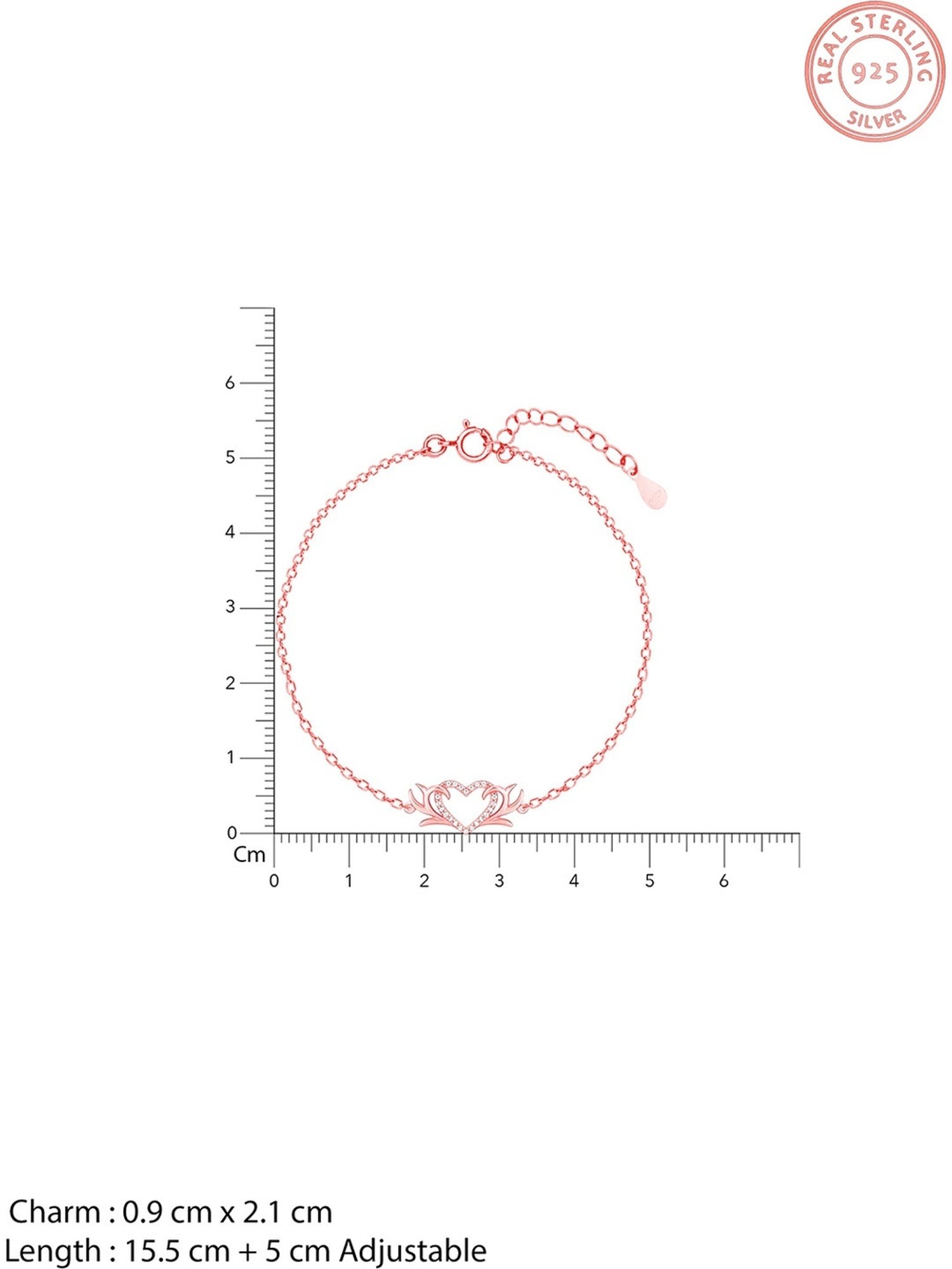 GIVA Love is EveryWhere 92.5 Sterling Silver Intertwined In Love Bracelet for Women & Girls