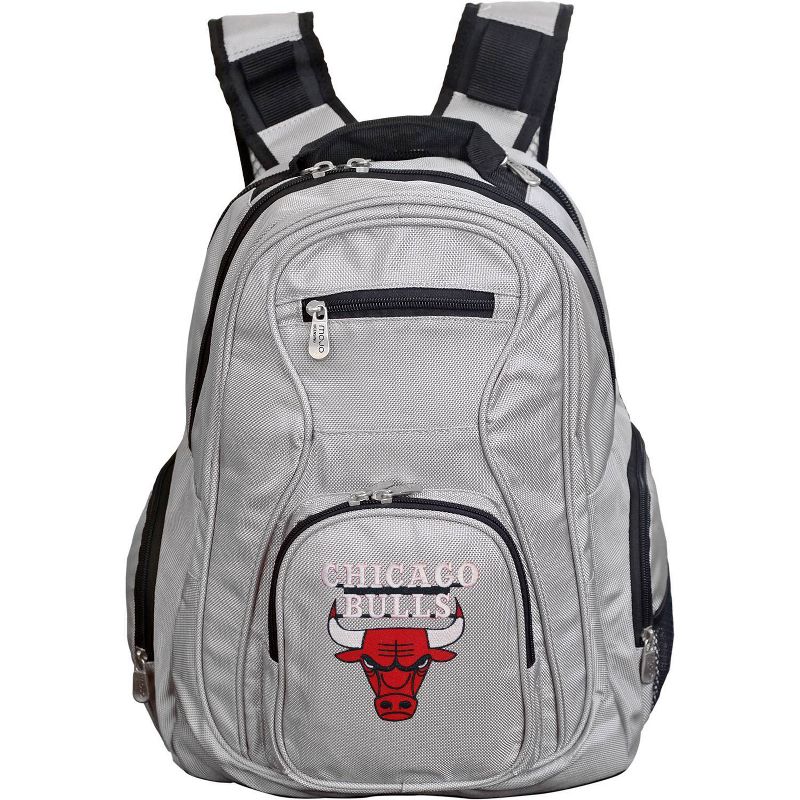 NBA Chicago Bulls Gray Laptop Backpack