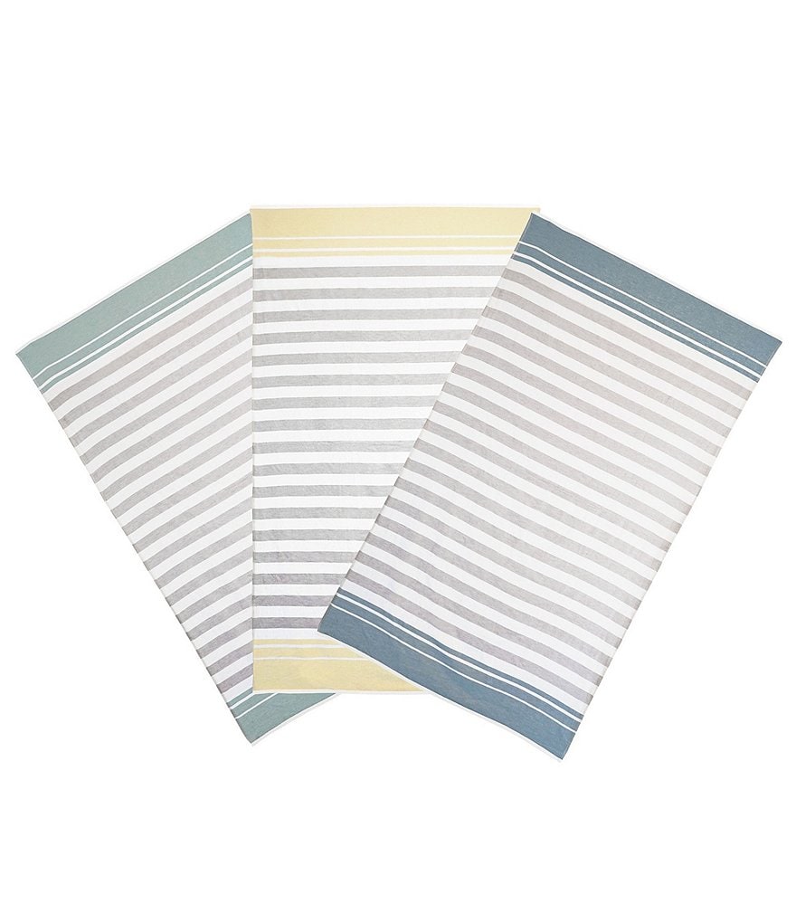 Vera Wang Stripe 2-Piece Beach Towel Set