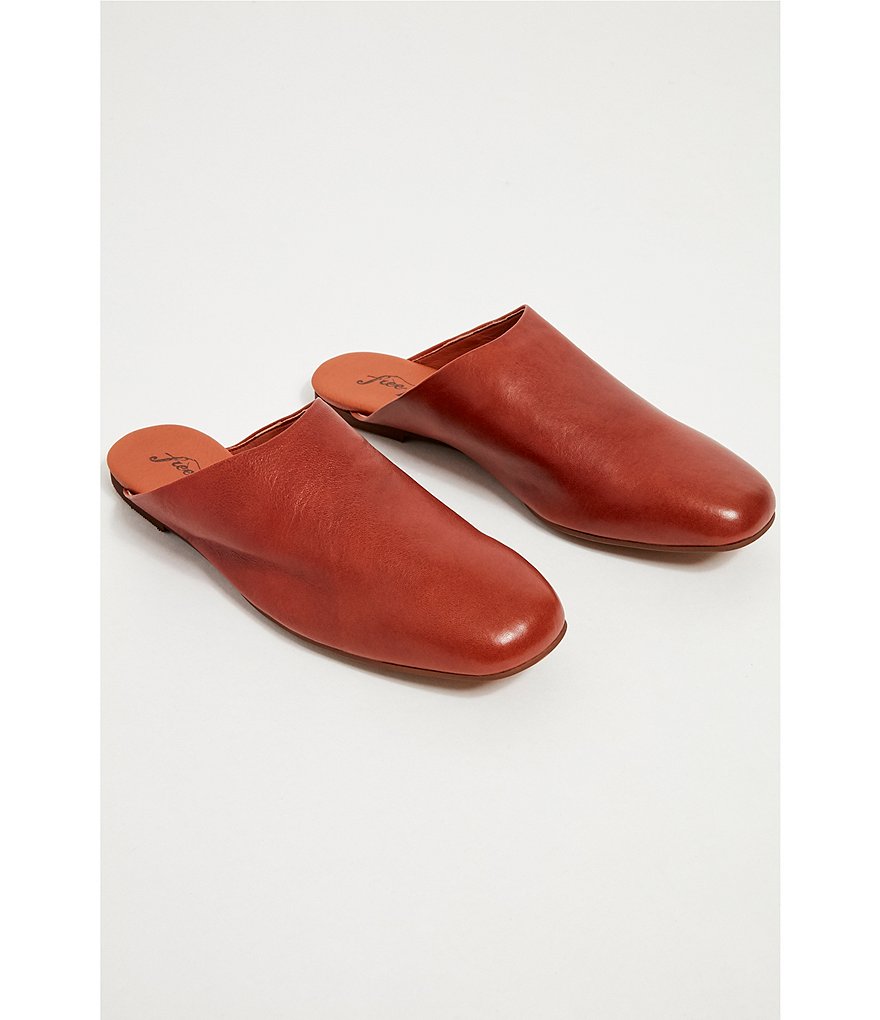 Free People Reese Leather Flat Mules