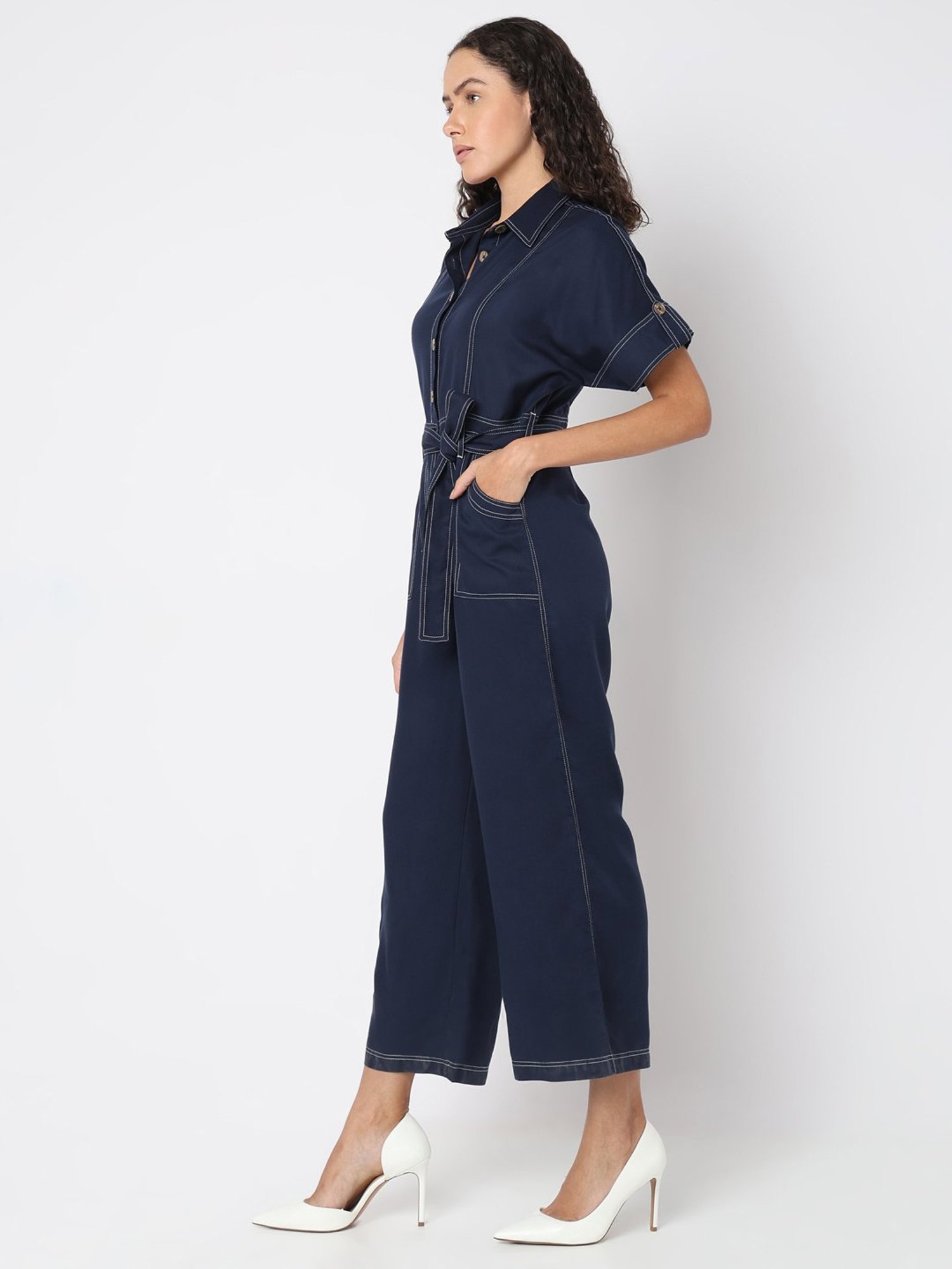 Vero Moda Navy Jumpsuit