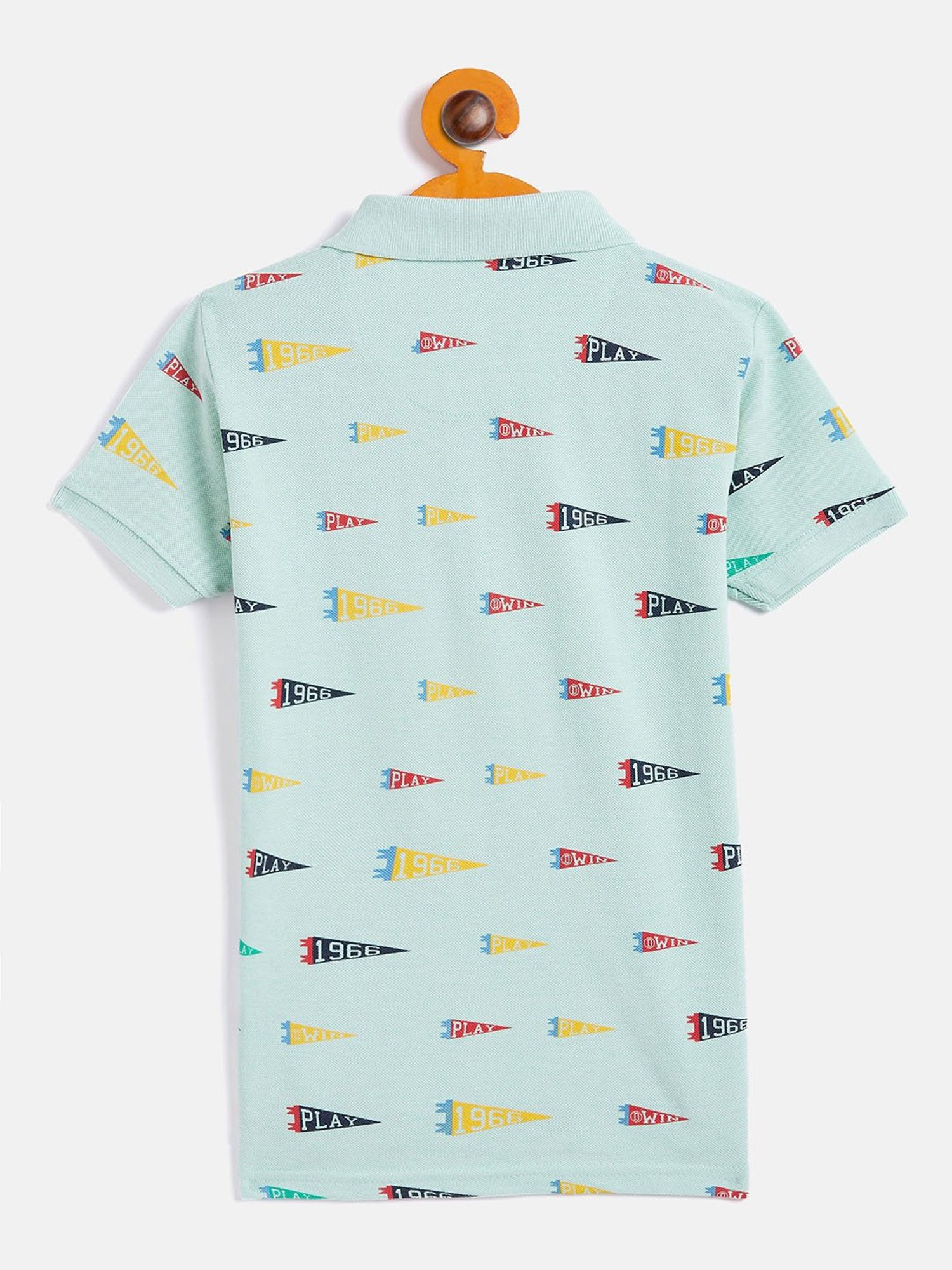 Pantaloons Junior Multicolor Cotton Striped Polo T-Shirt