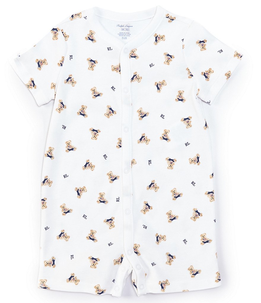 Aden + Anais Baby Boys 6-9 Months Long-Sleeve Blue Moon Footed Coverall